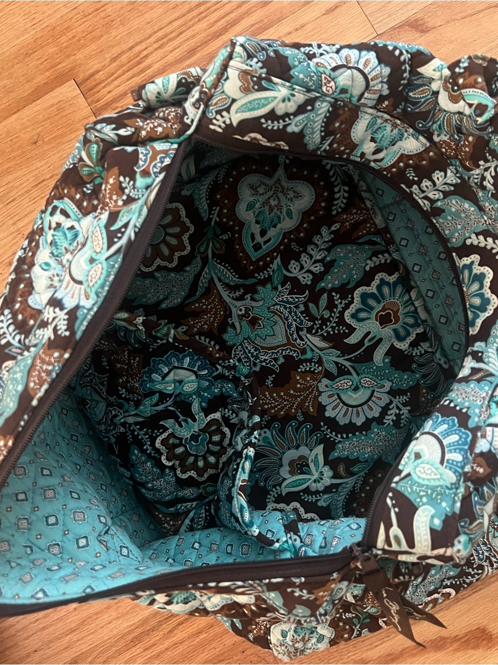 Vera Bradley Java Blue travel lot 5 piece set - Picture 9 of 15